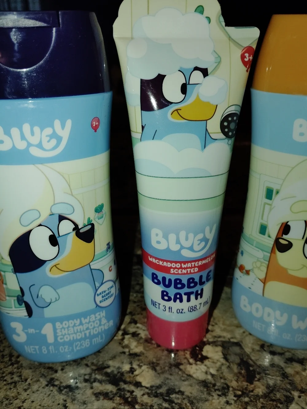 ✨ BRAND NEW Bluey 3‑Piece Bath Set ✨🧼 Perfect for kids & Bluey fans! Fresh, New